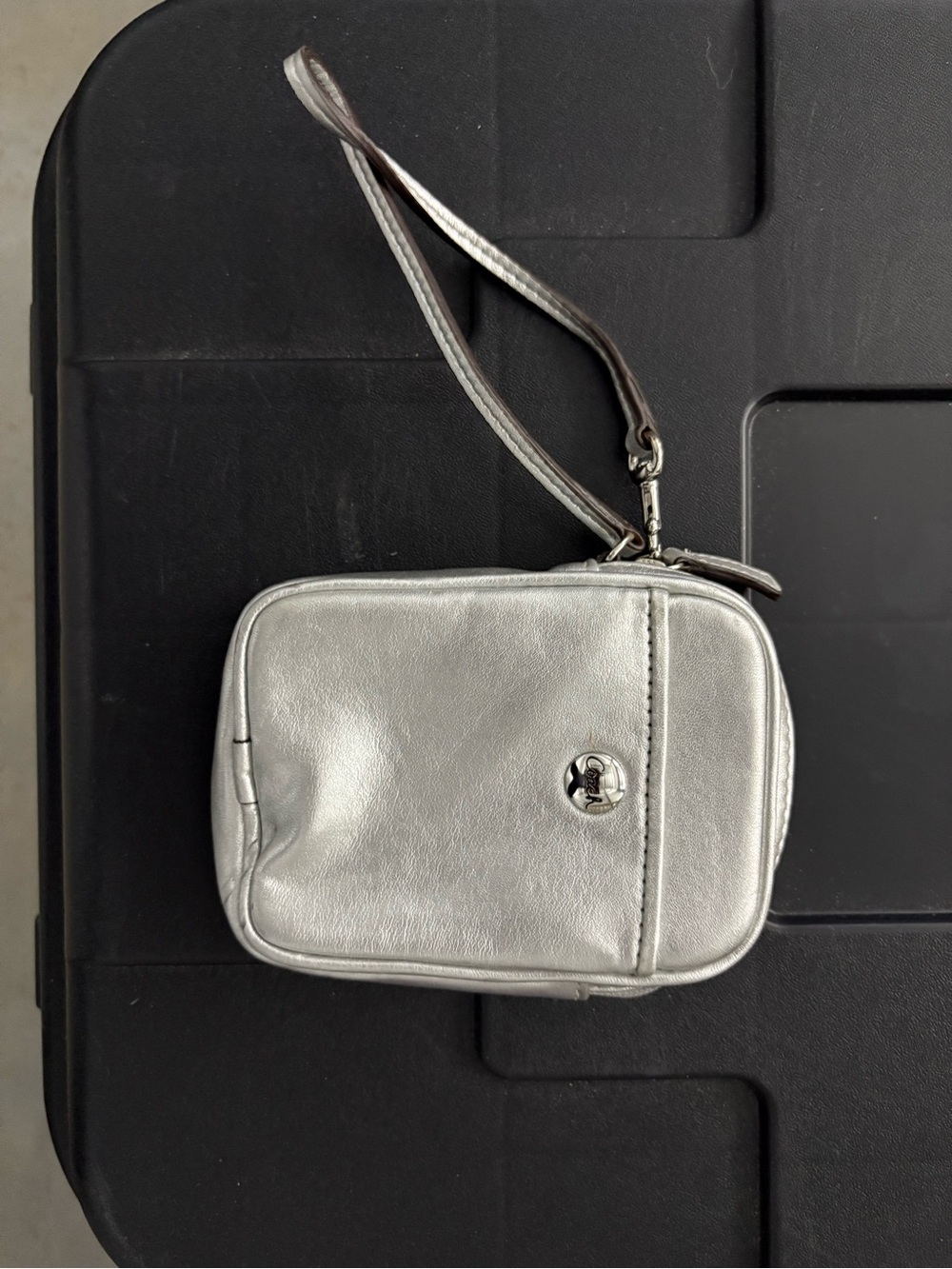 Coach Silver Wristlet-Compact Everyday Style